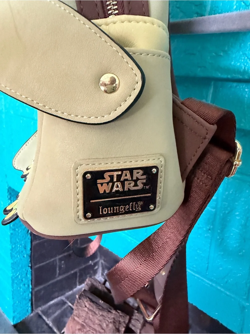 Loungefly The Child Baby Yoda Green Pink Brown Mini Backpack